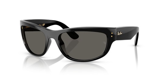 Ray-Ban RB2289 Mega Balorama Blacked Out Collection XL (63 - 19) with Grey lenses and Black frame Sunglasses