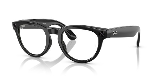 Ray-Ban RW4009F Ray-Ban | Meta Low Bridge Fit Headliner L (51 - 23) with Blue lenses and Black frame Sunglasses