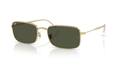 Ray-Ban RB3746 XXL (59 - 20) with Green lenses and Gold frame Sunglasses