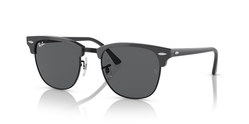 Ray-Ban RB3016 Clubmaster Classic L (51 - 21) with Grey lenses and Black frame Sunglasses