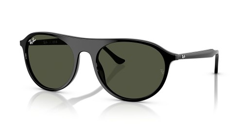 Ray-Ban RB2215 XL (56 - 20) with Green lenses and Black frame Sunglasses