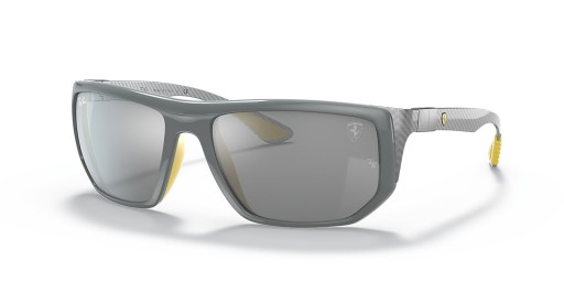 Ray-Ban RB8361M Scuderia Ferrari Collection XXL (60 - 18) with Silver lenses and Grey frame Sunglasses
