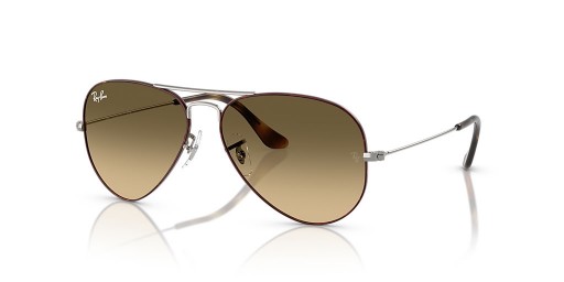 Ray-Ban RB3025 Aviator Large Metal XL (58 - 14) with Brown lenses and Brown frame Sunglasses