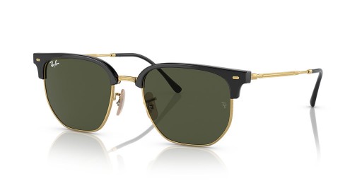 Ray-Ban RB4416 New Clubmaster L (51 - 20) with Green lenses and Black frame Sunglasses
