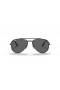 Ray-Ban RB3625 New Aviator XXL (62 - 14) with Grey lenses and Black frame Sunglasses