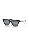 Ray-Ban RB0707SM XL (53 - 21) with Blue lenses and Black frame Sunglasses