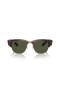 Ray-Ban RB0316S Mega Clubmaster L (50 - 21) with Green lenses and Tortoise frame Sunglasses