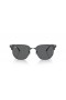 Ray-Ban RB4416 New Clubmaster XL (53 - 20) with Grey lenses and Black frame Sunglasses
