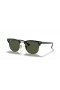 Ray-Ban RB3716 Clubmaster Metal L (51 - 21) with Green lenses and Black frame Sunglasses