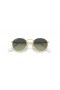 Ray-Ban RB3447 Round Metal S (50 - 21) with Green lenses and Gold frame Sunglasses