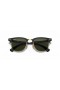 Ray-Ban RB3507 Clubmaster Aluminum L (51 - 21) with Green lenses and Black frame Sunglasses