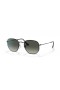 Ray-Ban RB3548 Hexagonal M (51 - 21) with Grey lenses and Black frame Sunglasses