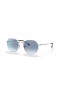 Ray-Ban RB3565 Jack L (53 - 20) with Blue lenses and Silver frame Sunglasses