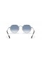 Ray-Ban RB3565 Jack L (53 - 20) with Blue lenses and Silver frame Sunglasses