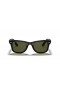 Ray-Ban RB4340 Wayfarer Ease M (50 - 22) with Green lenses and Black frame Sunglasses