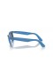 Ray-Ban RB2140F Original Wayfarer Change L (52 - 22) with Grey lenses and Blue frame Sunglasses