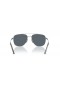 Ray-Ban RB8097 William Titanium XL (59 - 17) with Blue lenses and Silver frame Sunglasses