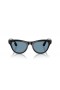 Ray-Ban RW4010 Ray-Ban | Meta Skyler M (52 - 20) with Blue lenses and Black frame Sunglasses
