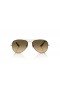 Ray-Ban RB3025 Aviator Large Metal XL (58 - 14) with Brown lenses and Brown frame Sunglasses