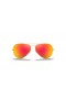 Ray-Ban RB3025 Aviator Flash Lenses XL (58 - 14) with Orange lenses and Gold frame Sunglasses