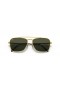 Ray-Ban RB3636 New Caravan XL (58 - 15) with Green lenses and Gold frame Sunglasses