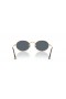 Ray-Ban RB3547N Oval Flat Lenses M (51 - 21) with Blue lenses and Gold frame Sunglasses