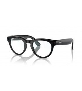 Ray-Ban RW4009 Ray-Ban | Meta Headliner M (50 - 23) with Transparent lenses and Black frame Sunglasses