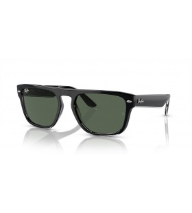 Ray-Ban RB4407 XL (57 - 19) with Green lenses and Black frame Sunglasses