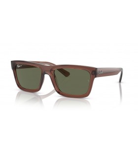 Ray-Ban RB4396 Warren Bio-Based M (54 - 20) with Green lenses and Brown frame Sunglasses