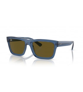 Ray-Ban RB4396 Warren Bio-Based M (54 - 20) with Brown lenses and Blue frame Sunglasses