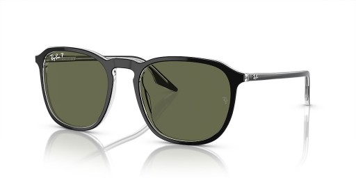 Ray-Ban RB2203F L (55 - 20), de cor Verde, lentes e Preto armação Óculos de sol