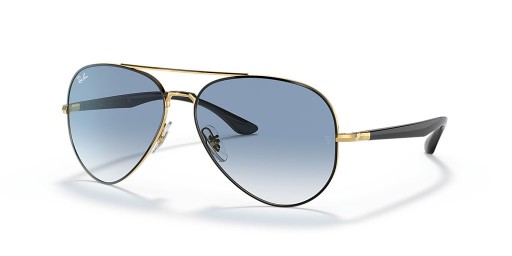 Ray-Ban RB3675 XL (58 - 14) com lentes Azuis e Preto armação Óculos de sol