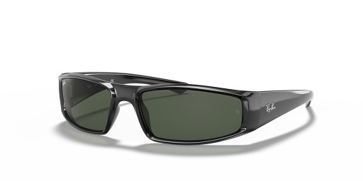 Ray-Ban RB4335 S (58 - 17), de cor Verde, lentes e Preto armação Óculos de sol