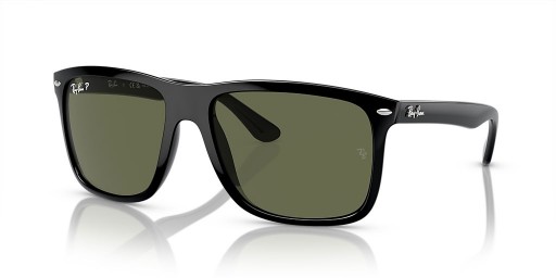 Ray-Ban RB4547 Namorado Dois L (57 - 18), de cor Verde, lentes e Preto armação Óculos de sol