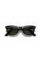 Ray-Ban RB2140F Original do Clássico Wayfarer XL (54 - 18), de cor Verde, lentes e Preto armação Óculos de sol