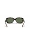 Ray-Ban RB4101 Jackie Ohh M (58 - 17), de cor Verde, lentes e Tartaruga armação Óculos de sol