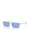 Ray-Ban RB3741 Emy Bio-Base de L (56 - 17) com lentes Azuis e Prata armação Óculos de sol