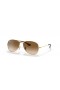 Ray-Ban RB3362 Cabine XL (59 - 14) com lentes Marrom e Ouro armação Óculos de sol