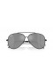 Ray-Ban RBR0101S Aviador Inversa XXL (62 - 11) com a Prata e lentes Preta armação Óculos de sol