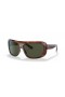Ray-Ban RB2196 Blair L (64 - 13) Verde com lentes Marrom e armação Óculos de sol