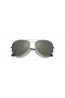 Ray-Ban RB3025 Aviator Espelho XL (58 - 14) com lentes Cinza e Prata armação Óculos de sol