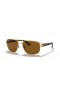 Ray-Ban RB3663 XL (60 - 17) com lentes Marrom e Ouro armação Óculos de sol