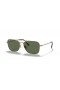 Ray-Ban RB8136 Caravana de Titânio XL (58 - 15), de cor Verde, lentes e moldura de Ouro Óculos de sol