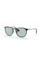 Ray-Ban RB3539 Erika Metal Evoluir M (54 - 19), de cor Verde, lentes e Preto armação Óculos de sol