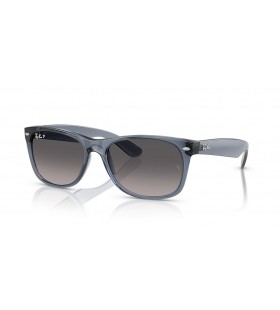 Ray-Ban RB2132 New Wayfarer M (55 - 18) com lentes Cinza e Azul armaÃ§Ã£o Ã“culos de sol
