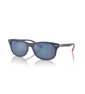 Ray-Ban RB4607M Scuderia Ferrari Coleção L (55 - 17) com lentes Cinza e Azul armação Óculos de sol