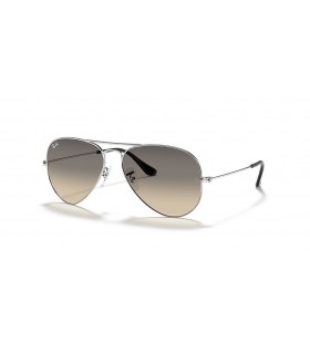 Ray-Ban RB3025 Aviator Gradiente XL (58 - 14) com lentes Cinza e Prata armação Óculos de sol