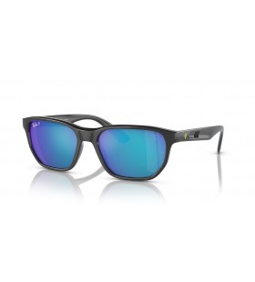 Ray-Ban RB4404M Scuderia Ferrari Coleção L (57 - 18) com lentes Azuis e Cinza, armação Óculos de sol
