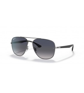Ray-Ban RB3683 L (56 - 15) com lentes Azuis e Prata armação Óculos de sol