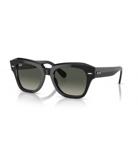 Ray-Ban RB2186 Estado Rua M (49 - 20) com lentes Cinza e Preto armação Óculos de sol